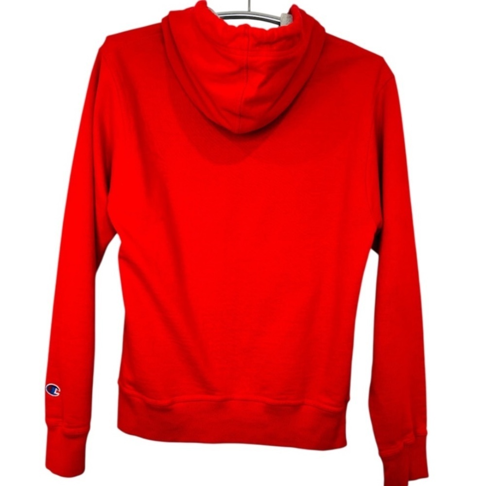 Champion Men's PowerBlend Red Pullover Hooded Sweatshirt Size Small - Picture 6 of 9